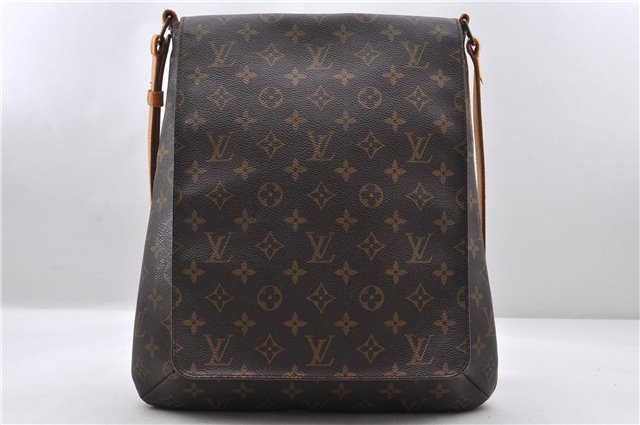 Authentic LOUIS VUITTON Monogram Musette Shoulder Cross Body Bag M51256 LV 8275C