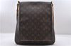 Authentic LOUIS VUITTON Monogram Musette Shoulder Cross Body Bag M51256 LV 8275C