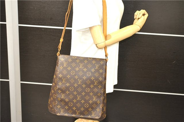 Authentic LOUIS VUITTON Monogram Musette Shoulder Cross Body Bag M51256 LV 8275C
