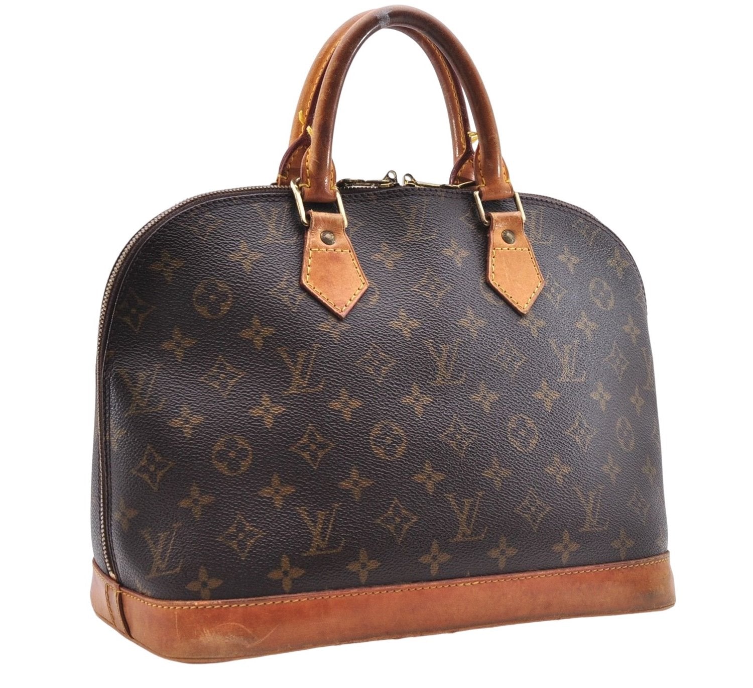 Authentic Louis Vuitton Monogram Alma Hand Bag Purse M51130 LV 8276D