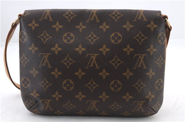 Authentic LOUIS VUITTON Monogram Musette Tango Shoulder Bag M51257 LV 8277C
