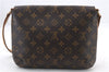 Authentic LOUIS VUITTON Monogram Musette Tango Shoulder Bag M51257 LV 8277C