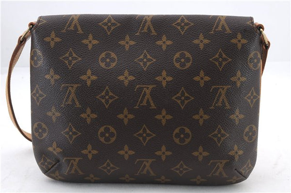 Authentic LOUIS VUITTON Monogram Musette Tango Shoulder Bag M51257 LV 8277C