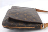 Authentic LOUIS VUITTON Monogram Musette Tango Shoulder Bag M51257 LV 8277C