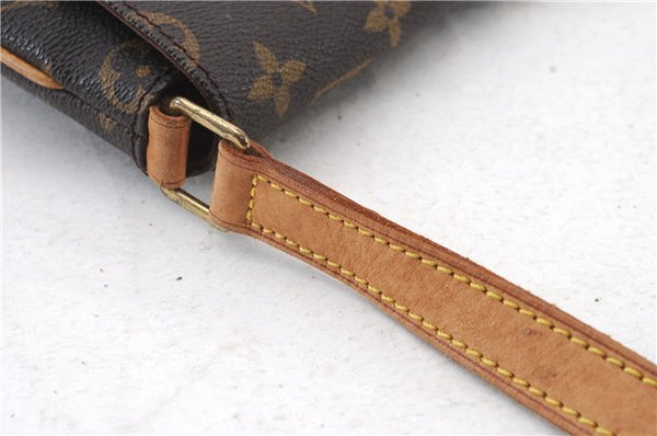 Authentic LOUIS VUITTON Monogram Musette Tango Shoulder Bag M51257 LV 8277C