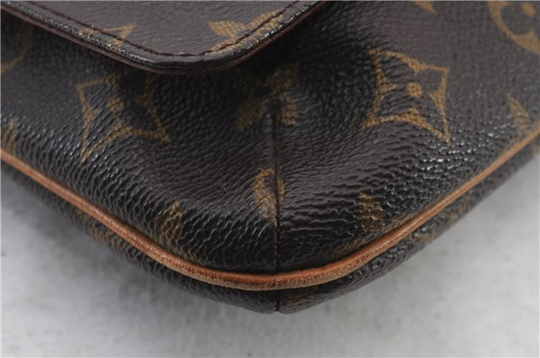 Authentic LOUIS VUITTON Monogram Musette Tango Shoulder Bag M51257 LV 8277C