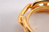 Authentic HERMES Scarf Ring Chaine d'Ancre Chain Design Gold Tone 8280F