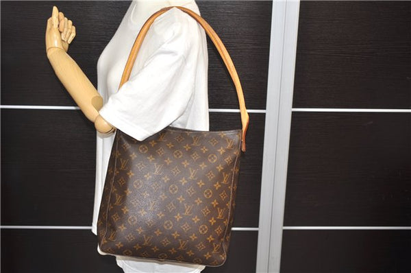 Authentic LOUIS VUITTON Monogram Looping GM Shoulder Bag Purse M51145 LV 8284C