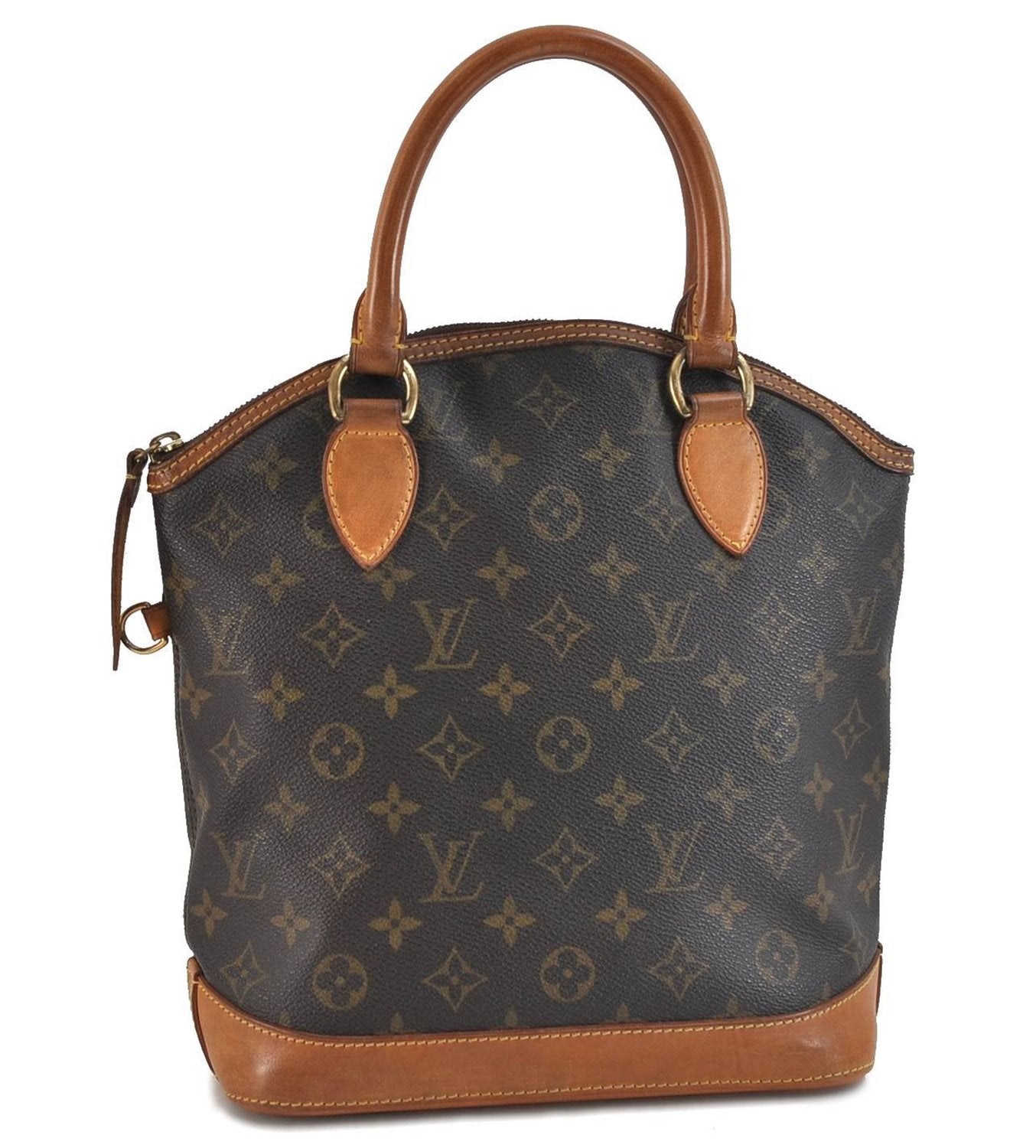 Authentic LOUIS VUITTON Monogram Lockit Hand Tote Bag M40102 LV 8286C