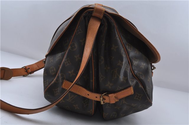 Auth LOUIS VUITTON Monogram Saumur 35 Shoulder Cross Body Bag M42254 LV 8291C