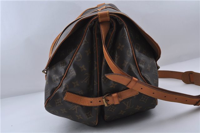 Auth LOUIS VUITTON Monogram Saumur 35 Shoulder Cross Body Bag M42254 LV 8291C