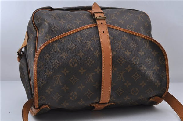 Auth LOUIS VUITTON Monogram Saumur 35 Shoulder Cross Body Bag M42254 LV 8291C