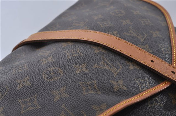 Auth LOUIS VUITTON Monogram Saumur 35 Shoulder Cross Body Bag M42254 LV 8291C