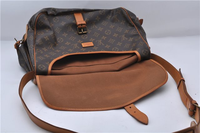 Auth LOUIS VUITTON Monogram Saumur 35 Shoulder Cross Body Bag M42254 LV 8291C