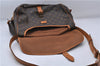 Auth LOUIS VUITTON Monogram Saumur 35 Shoulder Cross Body Bag M42254 LV 8291C