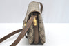 Authentic GUCCI GG Plus Shoulder Cross Body Bag GG PVC Leather Brown Junk 8292H