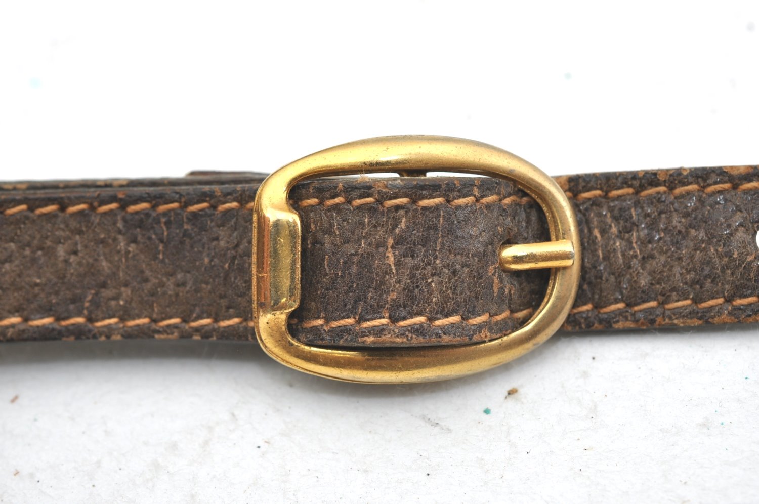 Authentic GUCCI GG Plus Shoulder Cross Body Bag GG PVC Leather Brown Junk 8292H