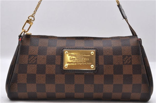 Authetic LOUIS VUITTON Damier Eva Accessories Pouch Hand Bag N55213 LV 8293C