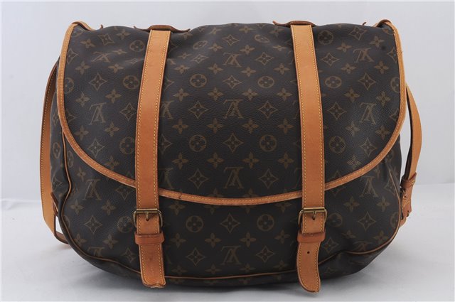 Auth LOUIS VUITTON Monogram Saumur 43 Shoulder Cross Body Bag M42252 LV 8294C