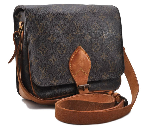 Auth LOUIS VUITTON Monogram Cartouchiere MM Shoulder Cross Bag M51253 LV 8295C