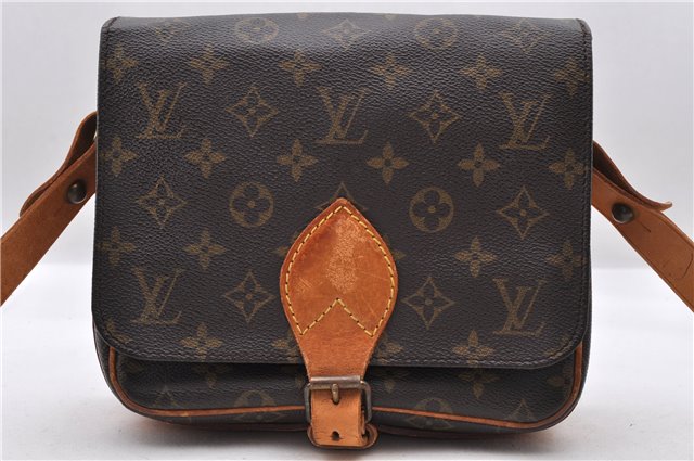 Auth LOUIS VUITTON Monogram Cartouchiere MM Shoulder Cross Bag M51253 LV 8295C