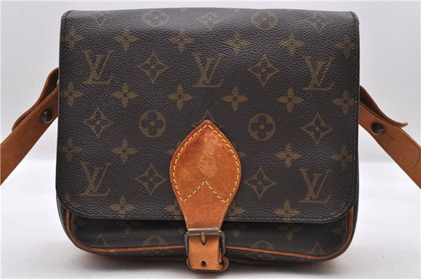 Auth LOUIS VUITTON Monogram Cartouchiere MM Shoulder Cross Bag M51253 LV 8295C