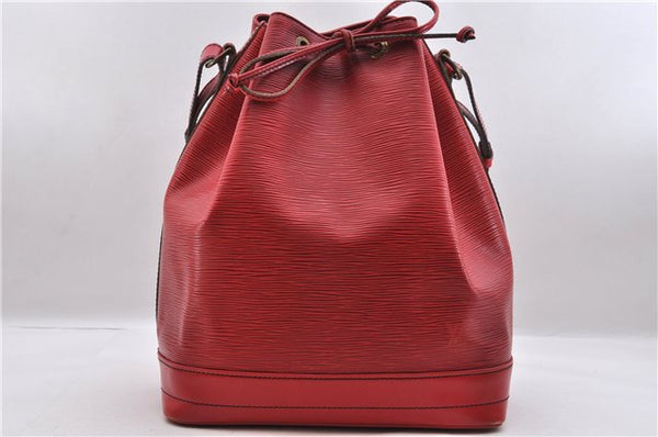 Authentic LOUIS VUITTON Epi Noe Red Shoulder Bag M44007 LV 8296C