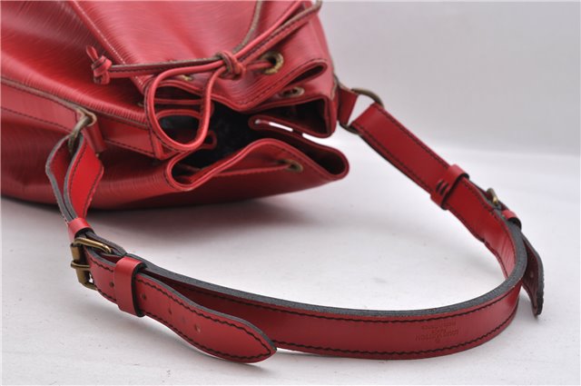 Authentic LOUIS VUITTON Epi Noe Red Shoulder Bag M44007 LV 8296C