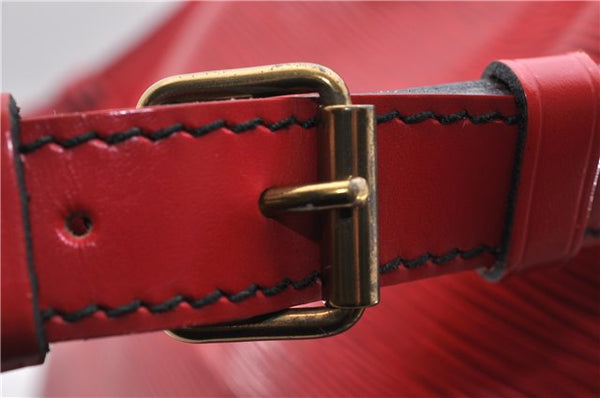 Authentic LOUIS VUITTON Epi Noe Red Shoulder Bag M44007 LV 8296C