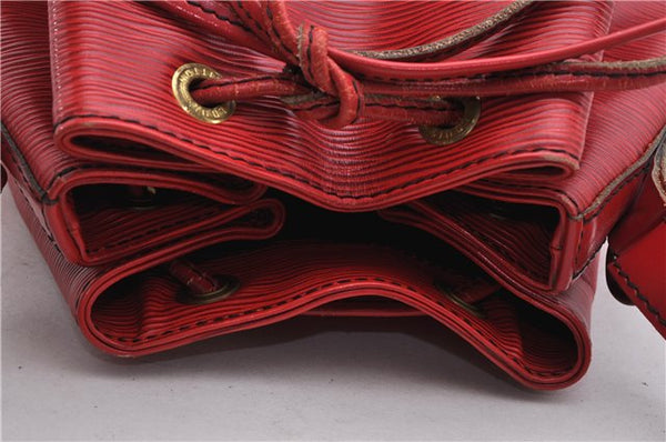 Authentic LOUIS VUITTON Epi Noe Red Shoulder Bag M44007 LV 8296C