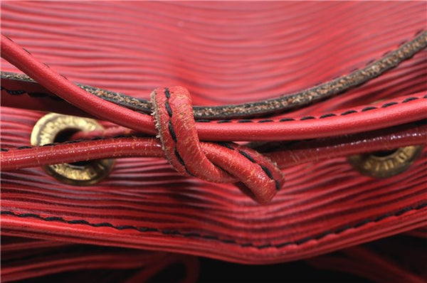 Authentic LOUIS VUITTON Epi Noe Red Shoulder Bag M44007 LV 8296C