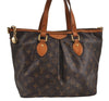 Authentic Louis Vuitton Monogram Palermo PM Shoulder Tote Bag M40145 LV 8297D