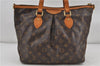 Authentic Louis Vuitton Monogram Palermo PM Shoulder Tote Bag M40145 LV 8297D