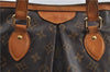 Authentic Louis Vuitton Monogram Palermo PM Shoulder Tote Bag M40145 LV 8297D