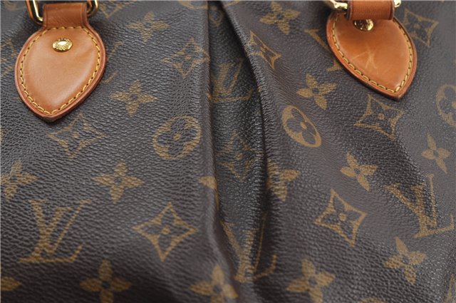 Authentic Louis Vuitton Monogram Palermo PM Shoulder Tote Bag M40145 LV 8297D