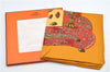 Authentic HERMES Carre 90 Scarf "L'ATLANTIDE" Silk Orange Box 8297F