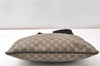 Authentic GUCCI Shoulder Cross Body Bag Purse GG PVC Leather 201446 Brown 8298F