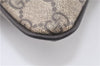 Authentic GUCCI Shoulder Cross Body Bag Purse GG PVC Leather 201446 Brown 8298F