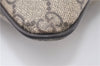 Authentic GUCCI Shoulder Cross Body Bag Purse GG PVC Leather 201446 Brown 8298F