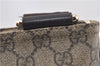 Authentic GUCCI Shoulder Cross Body Bag Purse GG PVC Leather 201446 Brown 8298F