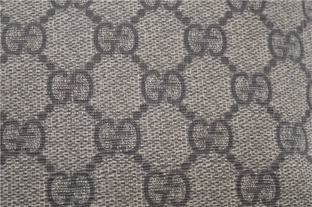 Authentic GUCCI Shoulder Cross Body Bag Purse GG PVC Leather 201446 Brown 8298F