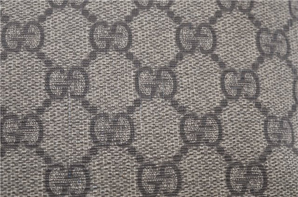 Authentic GUCCI Shoulder Cross Body Bag Purse GG PVC Leather 201446 Brown 8298F