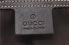 Authentic GUCCI Shoulder Cross Body Bag Purse GG PVC Leather 201446 Brown 8298F