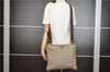 Authentic GUCCI Shoulder Cross Body Bag Purse GG PVC Leather 201446 Brown 8298F