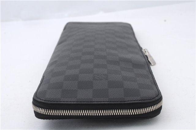 Authentic LOUIS VUITTON Damier Graphite Etui 5 Cravat Tie Case N41136 LV 8300C