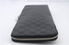 Authentic LOUIS VUITTON Damier Graphite Etui 5 Cravat Tie Case N41136 LV 8300C
