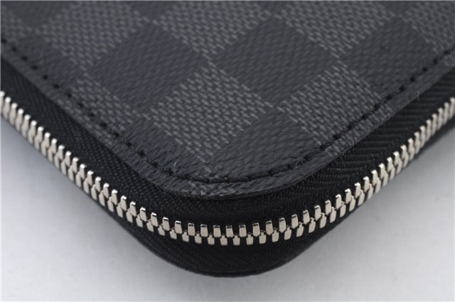 Authentic LOUIS VUITTON Damier Graphite Etui 5 Cravat Tie Case N41136 LV 8300C