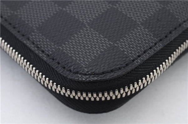 Authentic LOUIS VUITTON Damier Graphite Etui 5 Cravat Tie Case N41136 LV 8300C