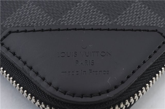 Authentic LOUIS VUITTON Damier Graphite Etui 5 Cravat Tie Case N41136 LV 8300C