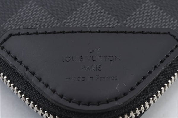 Authentic LOUIS VUITTON Damier Graphite Etui 5 Cravat Tie Case N41136 LV 8300C